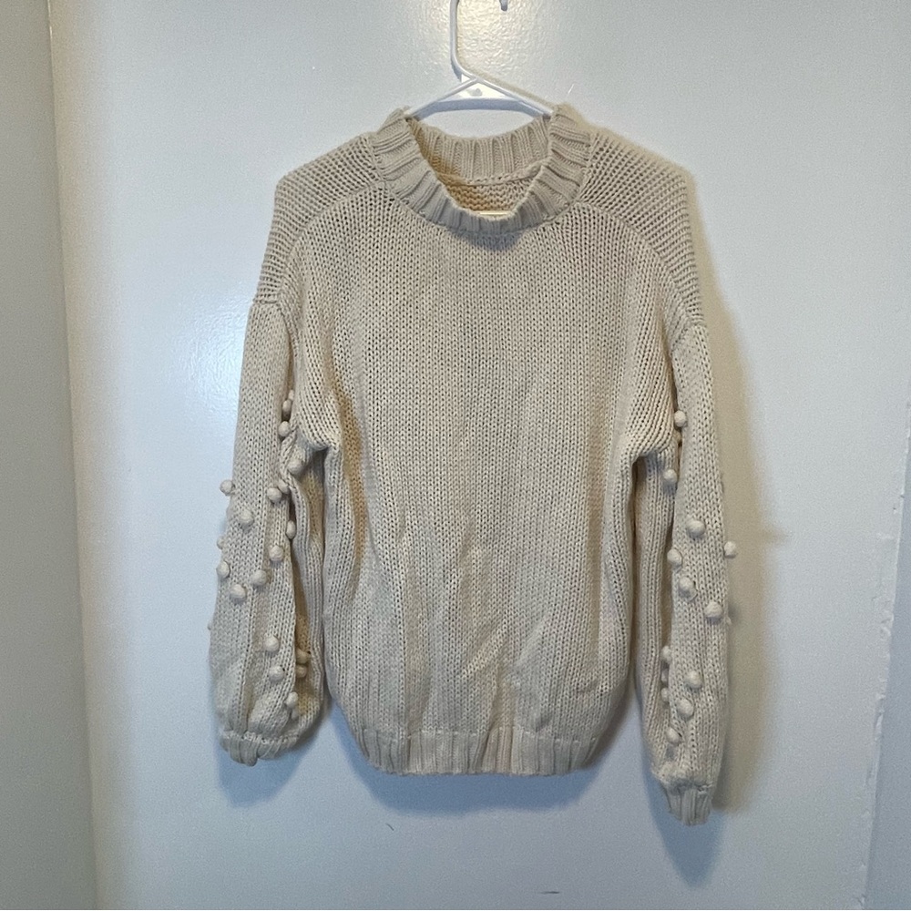 Mi ami Cream Knit Sweater women’s size medium